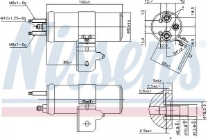 Nissens Αφυγραντήρας, σύστ. Κλιματισμού - 95624