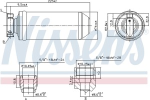 Nissens Αφυγραντήρας, σύστ. Κλιματισμού - 95111