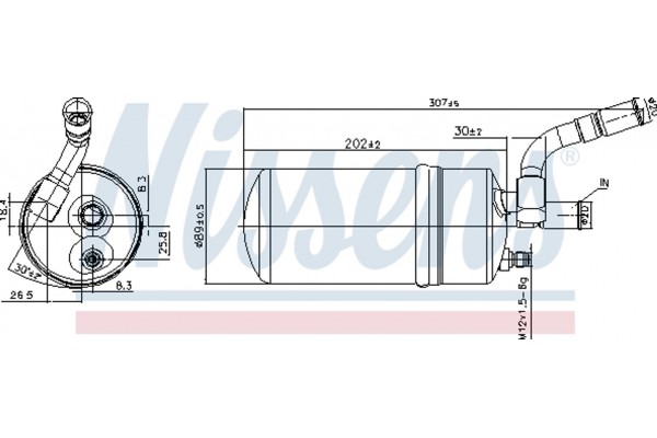 Nissens Αφυγραντήρας, σύστ. Κλιματισμού - 95129