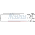 Nissens Αφυγραντήρας, σύστ. Κλιματισμού - 95170