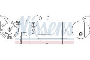 Nissens Αφυγραντήρας, σύστ. Κλιματισμού - 95185