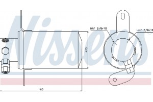 Nissens Αφυγραντήρας, σύστ. Κλιματισμού - 95228