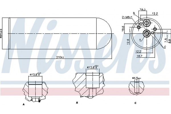 Nissens Αφυγραντήρας, σύστ. Κλιματισμού - 95231