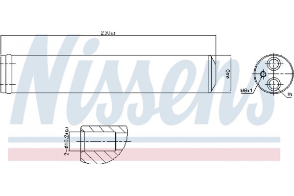 Nissens Αφυγραντήρας, σύστ. Κλιματισμού - 95241