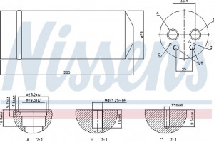 Nissens Αφυγραντήρας, σύστ. Κλιματισμού - 95314