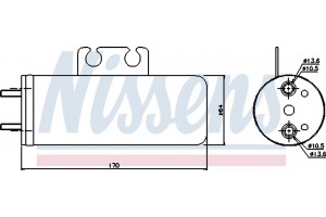 Nissens Αφυγραντήρας, σύστ. Κλιματισμού - 95316