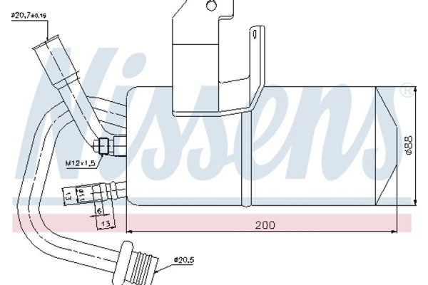Nissens Αφυγραντήρας, σύστ. Κλιματισμού - 95317