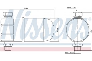 Nissens Αφυγραντήρας, σύστ. Κλιματισμού - 95324