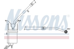 Nissens Αφυγραντήρας, σύστ. Κλιματισμού - 95330