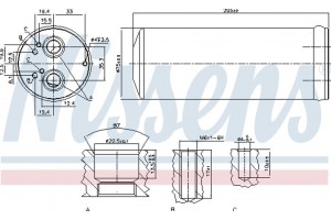 Nissens Αφυγραντήρας, σύστ. Κλιματισμού - 95352