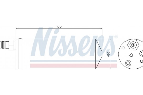 Nissens Αφυγραντήρας, σύστ. Κλιματισμού - 95363