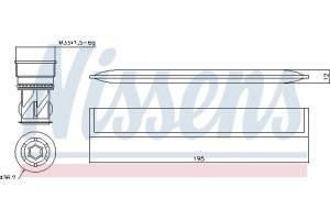 Nissens Αφυγραντήρας, σύστ. Κλιματισμού - 95454