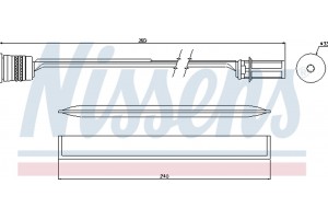 Nissens Αφυγραντήρας, σύστ. Κλιματισμού - 95466