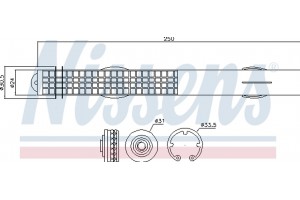 Nissens Αφυγραντήρας, σύστ. Κλιματισμού - 95467