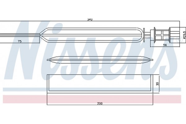 Nissens Αφυγραντήρας, σύστ. Κλιματισμού - 95469