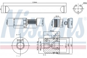 Nissens Αφυγραντήρας, σύστ. Κλιματισμού - 95490