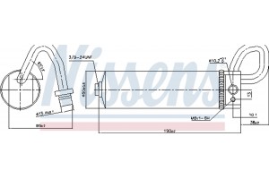 Nissens Αφυγραντήρας, σύστ. Κλιματισμού - 95496