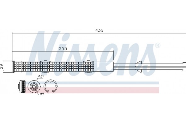 Nissens Αφυγραντήρας, σύστ. Κλιματισμού - 95506