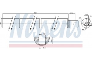 Nissens Αφυγραντήρας, σύστ. Κλιματισμού - 95531