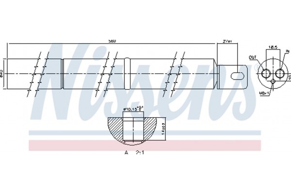 Nissens Αφυγραντήρας, σύστ. Κλιματισμού - 95531