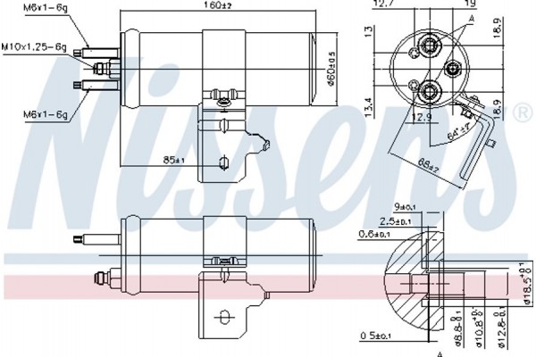 Nissens Αφυγραντήρας, σύστ. Κλιματισμού - 95624