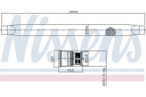Nissens Αφυγραντήρας, σύστ. Κλιματισμού - 95764