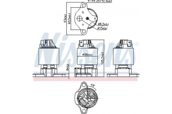 Nissens Βαλβίδα Agr - 98187