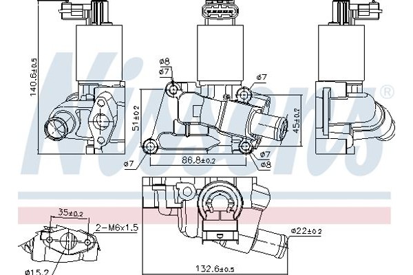 Nissens Βαλβίδα Agr - 98195