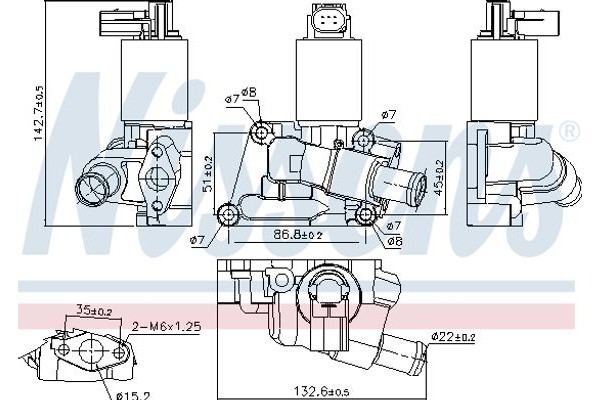 Nissens Βαλβίδα Agr - 98196