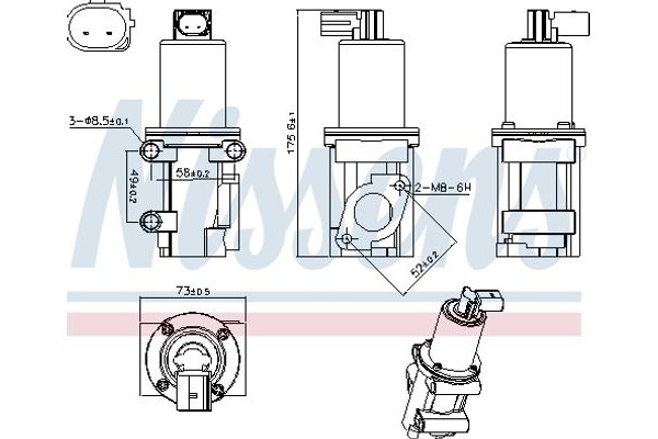 Nissens Βαλβίδα Agr - 98306