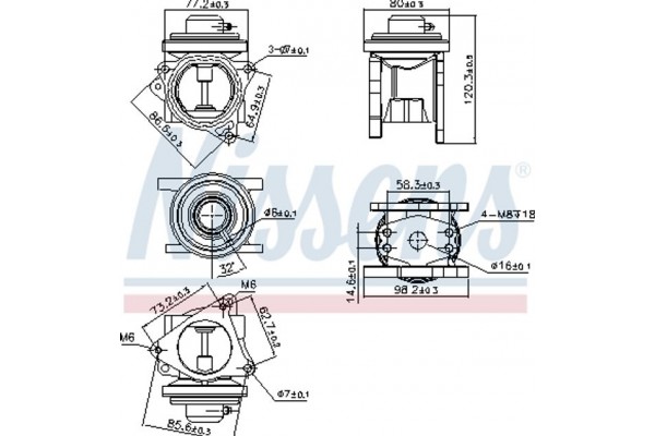 Nissens Βαλβίδα Agr - 98173