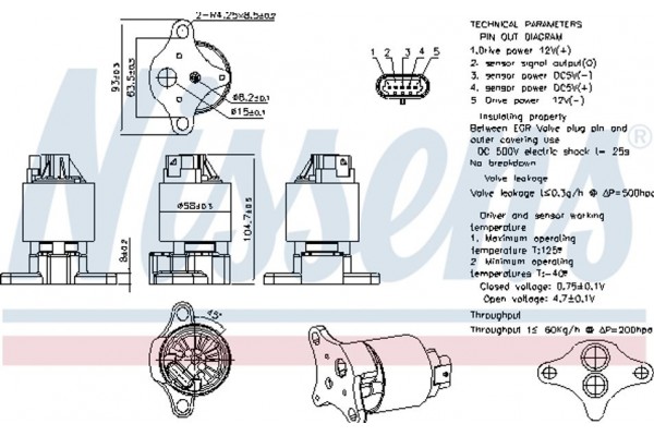 Nissens Βαλβίδα Agr - 98187