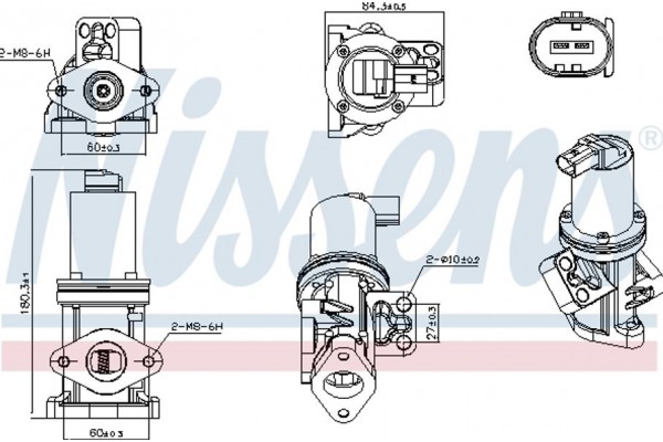 Nissens Βαλβίδα Agr - 98308