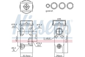 Nissens Βαλβίδα εκτόνωσης, συστ. κλιματ. - 999260