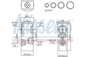 Nissens Βαλβίδα εκτόνωσης, συστ. κλιματ. - 999289