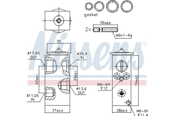Nissens Βαλβίδα εκτόνωσης, συστ. κλιματ. - 999293