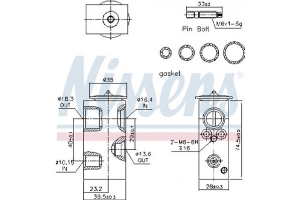 Nissens Βαλβίδα εκτόνωσης, συστ. κλιματ. - 999342