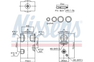 Nissens Βαλβίδα εκτόνωσης, συστ. κλιματ. - 999344