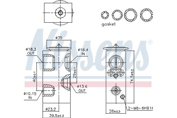 Nissens Βαλβίδα εκτόνωσης, συστ. κλιματ. - 999351