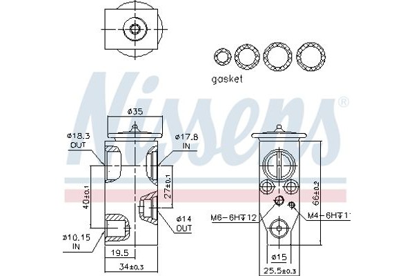 Nissens Βαλβίδα εκτόνωσης, συστ. κλιματ. - 999366
