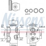 Nissens Βαλβίδα εκτόνωσης, συστ. κλιματ. - 999229