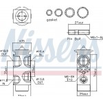 Nissens Βαλβίδα εκτόνωσης, συστ. κλιματ. - 999234