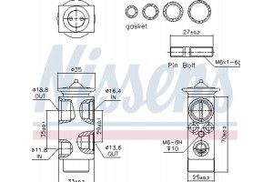 Nissens Βαλβίδα εκτόνωσης, συστ. κλιματ. - 999234