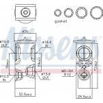 Nissens Βαλβίδα εκτόνωσης, συστ. κλιματ. - 999289