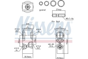 Nissens Βαλβίδα εκτόνωσης, συστ. κλιματ. - 999297