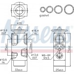 Nissens Βαλβίδα εκτόνωσης, συστ. κλιματ. - 999325