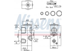 Nissens Βαλβίδα εκτόνωσης, συστ. κλιματ. - 999342