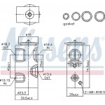 Nissens Βαλβίδα εκτόνωσης, συστ. κλιματ. - 999351