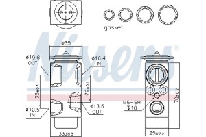 Nissens Βαλβίδα εκτόνωσης, συστ. κλιματ. - 999352