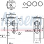 Nissens Βαλβίδα εκτόνωσης, συστ. κλιματ. - 999353